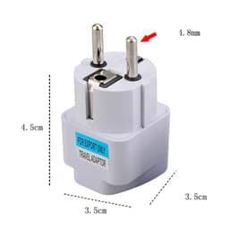 Thumbnail Phích Cắm Điện Chuyển Đổi Từ 3 Chân Sang 2 Chân HOKU An Toàn Chịu Nhiệt Độ Cao 220V Loại Tròn PCD02 2