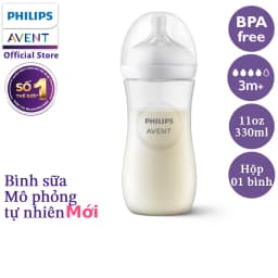 Thumbnail Philips Avent Bình sữa mô phỏng tự nhiên 330ml mới (núm ty phản ứng tự nhiên) SCY906/01 1