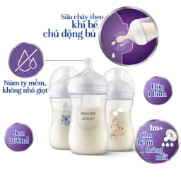 Thumbnail Philips Avent Bình sữa mô phỏng tự nhiên 260ml mới SCY903/01 SCY903/66 SCY903/67 2