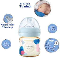 Thumbnail Philips Avent Bình sữa PPSU thiết kế tự nhiên Hộp 1 bình SCF581/10 SCF582/10 SCF583/10 2