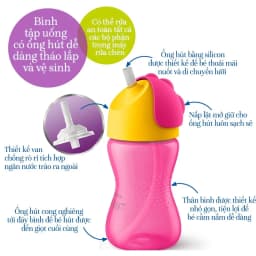 Thumbnail Philips Avent Bình Tập Uống Có Ống Hút Cho Bé 12 Tháng Tuổi 300ml 2