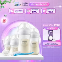 Thumbnail Philips Avent Bộ Cọ Bình, Ty Ngậm Và Bình Sữa Thiết Kế Tự Nhiên Mới SCD838/11 1