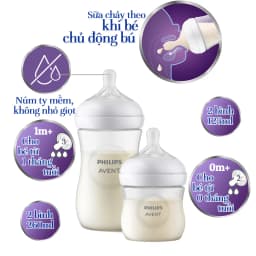Thumbnail Philips Avent Bộ Cọ Bình, Ty Ngậm Và Bình Sữa Thiết Kế Tự Nhiên Mới SCD838/11 2