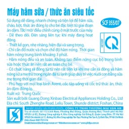Thumbnail Philips Avent Máy hâm sữa và thức ăn siêu tốc SCF355/09 3