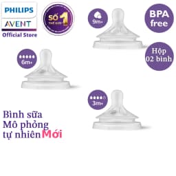Thumbnail Philips Avent Núm ty mô phỏng tự nhiên mới SCY964/02 SCY965/02 SCY966/12 1