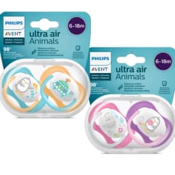Thumbnail Philips Avent núm ty ngậm thông khí 6-18 tháng, vỉ đôi SCF080/07 SCF080/08 1