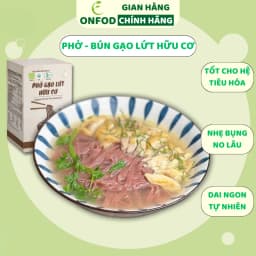 Thumbnail Phở bún gạo lứt hữu cơ ONFOD dành cho người ăn kiêng, giảm cân, tiểu đường, gym, yoga thực dưỡng eat clean 500g 1
