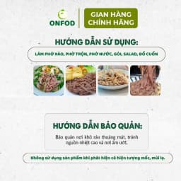Thumbnail Phở bún gạo lứt hữu cơ ONFOD dành cho người ăn kiêng, giảm cân, tiểu đường, gym, yoga thực dưỡng eat clean 500g 4