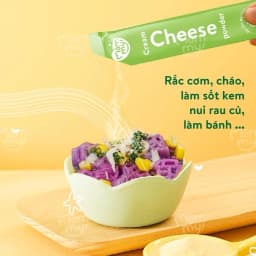 Thumbnail Phô mai tách muối Mămmy dạng bột rắc cơm, cháo cho bé ăn dặm, hộp 10 ống (3g/ ống) 3