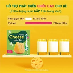 Thumbnail Phô mai tách muối Mămmy dạng bột rắc cơm, cháo cho bé ăn dặm, hộp 10 ống (3g/ ống) 4