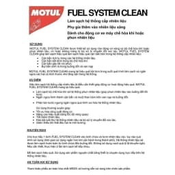 Thumbnail Phụ gia vệ sinh hệ thống nhiên liệu xe máy - FUEL SYSTEM CLEAN MOTO 200ml 3