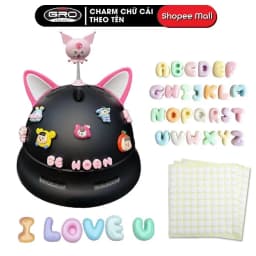 Thumbnail Phụ Kiện Charm Chữ Mini trang Trí Mũ Bảo Hiểm,bình nước Ốp Lưng làm đồ chơi trẻ em,decor, DIY giá rẻ nhiều màu 1
