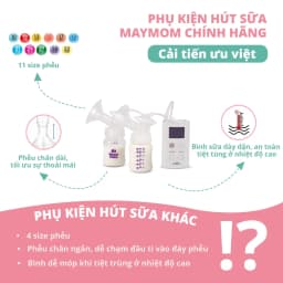 Thumbnail Phụ Kiện Hút Sữa Cải Tiến Thương hiệu Maymom Cho Máy Spectra, Avent, Fazt, Rozabi, Size Phễu 10-32mm 3