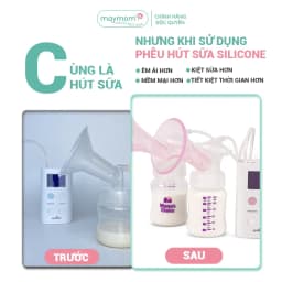 Thumbnail Phụ Kiện Hút Sữa Cải Tiến Phễu Silicone Cho Máy Spectra, Avent, Fazt, Rozabi, Vắt Sữa Êm Ái, Kiểm Định An Toàn Quốc Tế 4