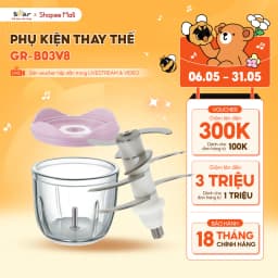 Thumbnail Phụ Kiện Máy Xay Ăn Dặm B03V8 Bear Cối Xay & Nắp Lưỡi Dao 8 Lưỡi Xay Máy Xay Mini Cầm Tay Ăn Dặm Cho Bé 1