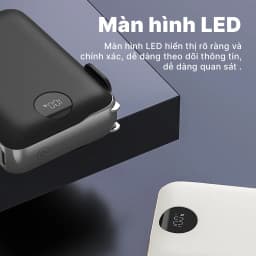 Thumbnail Pin dự phòng StarGO Star X1 dung lượng 10000mAh công suất 22.5W tích hợp 2 cáp lighting và type-c 3