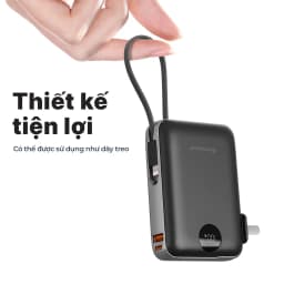 Thumbnail Pin dự phòng StarGO Star X1 dung lượng 10000mAh công suất 22.5W tích hợp 2 cáp lighting và type-c 4