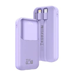 Thumbnail Pin Dự phòng Trusmi PD22.5W Ultra MINI DIGITAL With L+C Cable POWER BANK 10000mAh Black/White/Purple 2
