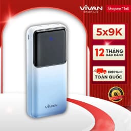Thumbnail Pin Sạc Dự Phòng 20000mAh VIVAN VPB-D20, 3 Cổng Sạc Ra Công Suất 22.5W Màn Hình LED Hiển Thị Pin Hỗ Trợ PD/ QC3.0/ VOOC 1