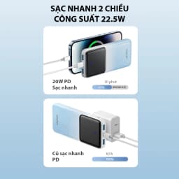 Thumbnail Pin Sạc Dự Phòng 20000mAh VIVAN VPB-D20, 3 Cổng Sạc Ra Công Suất 22.5W Màn Hình LED Hiển Thị Pin Hỗ Trợ PD/ QC3.0/ VOOC 4