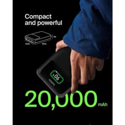 Thumbnail Pin sạc dự phòng Belkin Polymer Pocket Power 20,000 mAh, sạc nhanh 65w PD màn hình hiển thị pin 2
