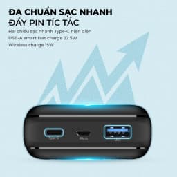 Thumbnail Pin sạc dự phòng Energizer 20000mAh/ 3.7V - 3 cổng sạc ra tiện lợi, tích hợp sạc nhanh hai chiều 3