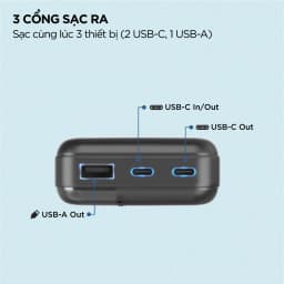 Thumbnail Pin sạc dự phòng Energizer 10000mAh/ 3.7V - 3 cổng sạc tiện lợi, tích hợp sạc nhanh hai chiều 2