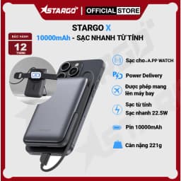 Thumbnail Pin sạc dự phòng không dây StarGO Star X sạc từ tính dung lượng 10000mAh sạc nhanh 22.5W 1