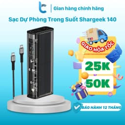 Thumbnail Pin Sạc Dự Phòng Sharge Shargeek 140 Nhỏ Gọn Sạc Nhanh Tổng 140W Dung Lượng 20.000mAh 1