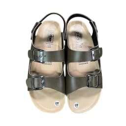 Thumbnail PUK02 - Sandal công sở Birken Đế Trấu BIOLINE Official Thiết Kế Unisex Hai Quai Ngang Da PU 1