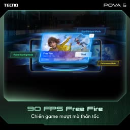 Thumbnail [Quà tặng kèm có hạn] Điện thoại gaming Tecno Pova 6 (8+8)GB/256GB I 6000mAh + 70W I AMOLED 120Hz I 108MP 2