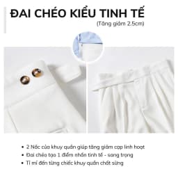 Thumbnail Quần âu cạp cao nam ARMCEO dáng baggy suông Hàn cao cấp - A03 2