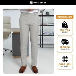 Thumbnail Quần Âu Doanh Nhân Chính Hãng MAC ARTHUR Chất Liệu Tự Nhiên Chống Nhăn Hoàn Hảo, Sang Trọng, Tôn Dáng 1
