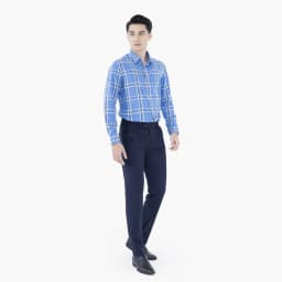 Thumbnail Quần âu Nam Aristino Regular Fit ATR02501 họa tiết kẻ chìm tinh tế tạo nên nét lịch lãm 1
