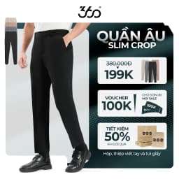 Thumbnail Quần âu nam cạp 3 lớp cao cấp 360 Boutique quần tây dài kiểu Hàn Quốc co giãn, thoải mái - QACOL420 1