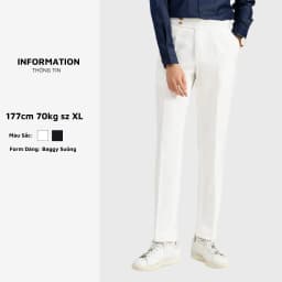 Thumbnail Quần âu nam cạp cao sidetab ARMCEO Atus form dáng baggy suông tôn dáng Hàn Quốc, chất liệu bamboo ý cao cấp -A05 1