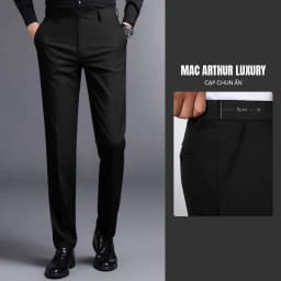 Thumbnail Quần âu nam cạp chun ẩn cao cấp MAC ARTHUR chất vải mềm mịn, chống nhăn, co giãn thoải mái 1