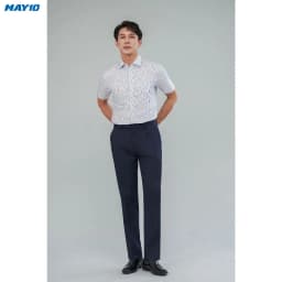 Thumbnail Quần âu nam có ly màu xanh đen May 10 020123182CL 1-TK (chưa lên gấu) 2