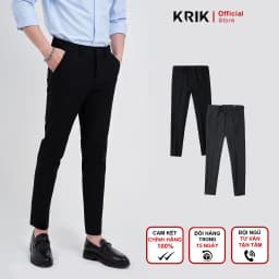 Thumbnail Quần Âu Nam Local Brand KRIK Form Slimfit Chất Liệu Poly Cao Cấp Không Bai Xù Có Cạp Chun Tăng Giảm Linh Hoạt QA7010 1