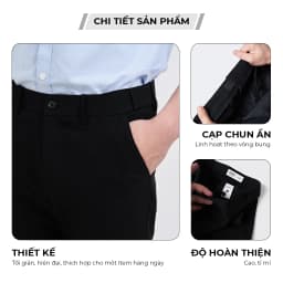 Thumbnail Quần Âu Nam Local Brand KRIK Form Slimfit Chất Liệu Poly Cao Cấp Không Bai Xù Có Cạp Chun Tăng Giảm Linh Hoạt QA7010 2
