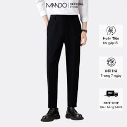 Thumbnail Quần Âu Nam MANDO Quần Tây Nam Công Sở Ống Côn Cao Cấp Form Đứng Basic Unisex Thời Trang Hàn Quốc QAN01 1