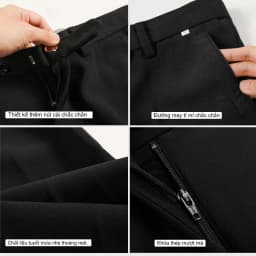 Thumbnail Quần Âu Nam MANDO Quần Tây Nam Công Sở Ống Côn Cao Cấp Form Đứng Basic Unisex Thời Trang Hàn Quốc QAN01 4