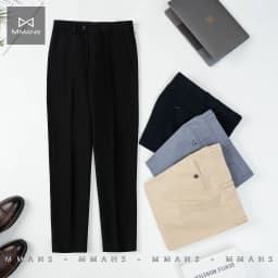 Thumbnail Quần âu nam MMANS chất vải 79 cao cấp ống côn co giãn nhẹ dáng ôm body 2