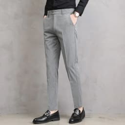 Thumbnail Quần âu nam MMANS kẻ sọc chất vải rayon cao cấp ống côn co giãn nhẹ dáng ôm body 4