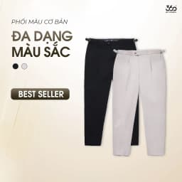 Thumbnail Quần âu sidetab nam cạp cao dáng crop 360 Boutique quần âu nam trẻ trung - QATOL010 4