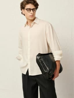 Thumbnail Quần âu zen linen PEALO quần ống rộng mềm mại tạo cảm giác thoải mái thanh lịch 2