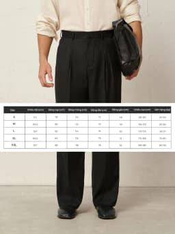 Thumbnail Quần âu zen linen PEALO quần ống rộng mềm mại tạo cảm giác thoải mái thanh lịch 4