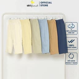 Thumbnail Quần Baggi dài dáng suông vải cotton mềm mịn bé trai và bé gái Unifriend Hàn Quốc U9501. Size đại 2,3,4,5, 6, 8, 10 tuổi 1