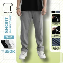 Thumbnail Quần baggy lưng thun nam BAMIHOME baggy nam nhung tổ ong QBG02 1