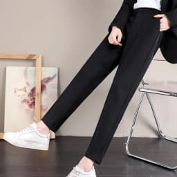 Thumbnail Quần baggy nữ công sở lưng cao 2 nút THOCA HOUSE quần tây nữ chuẩn form cao cấp tôn chân dài 4